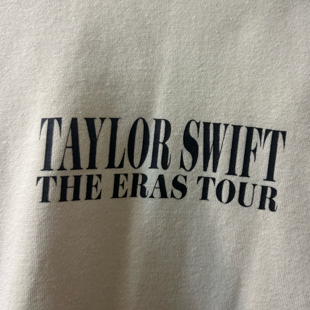 Taylor Swift The Eras Tour Beige Oversized Hoodie